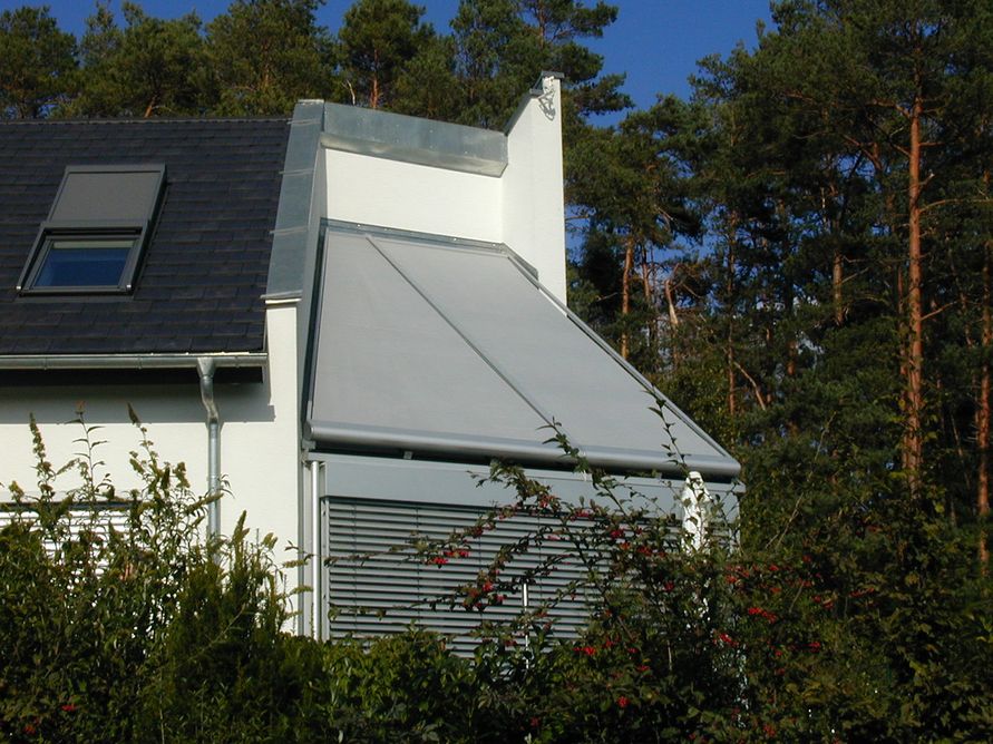 Sonnenschutz in Trapezform